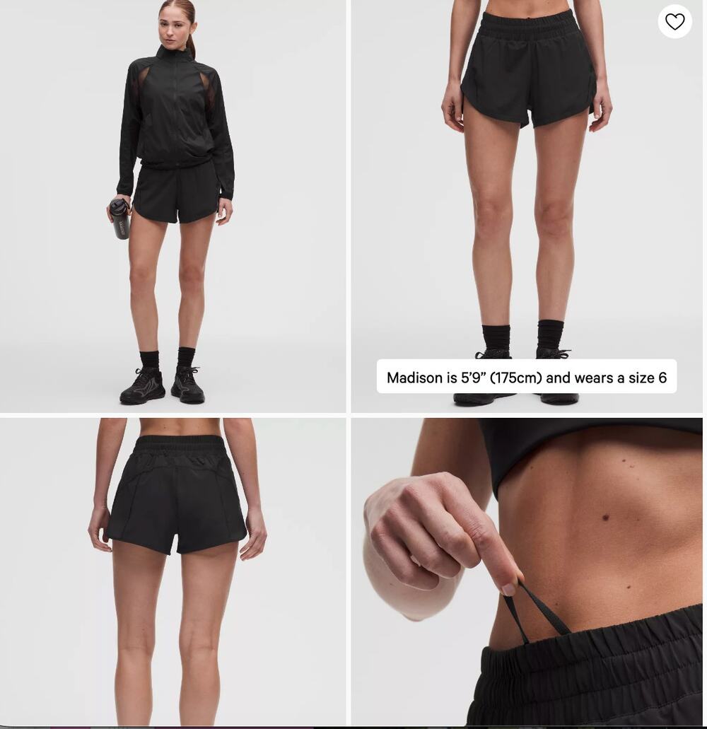 Lululemon Track That HR Short 3" Lined
